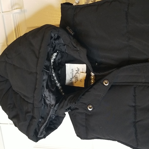 Maralyn And Me Womens Black Puff Jacket Vest - Picture 3 of 13